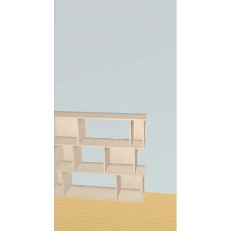 Custom bookcase  (H109cm - W129 cm)