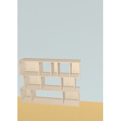 Meuble Bibliothèque sur-mesure (H109cm - L149 cm)