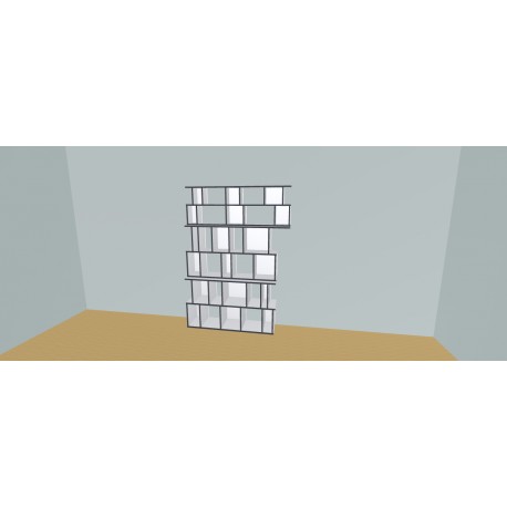 Boekenkast op maat  (H199cm - B161 cm)