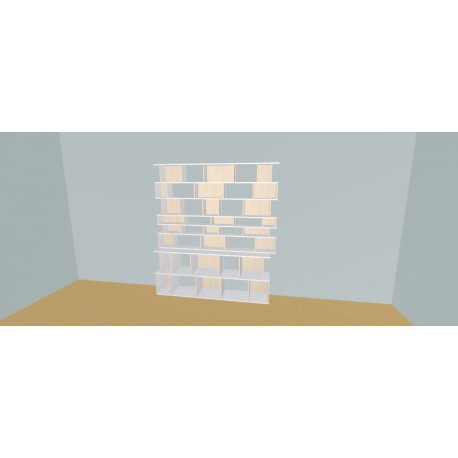 Meuble Bibliothèque sur-mesure (H206cm - L210 cm)
